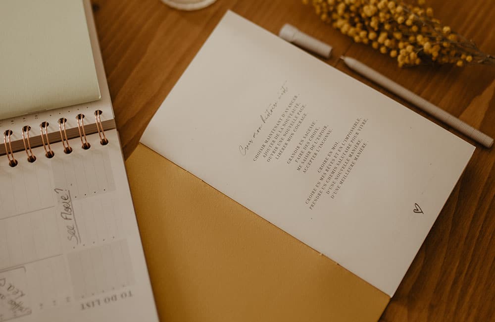 MyblueprintVF - Carnet Rewrite Your Story Agenda Rêves Développement Personnel Slow Living Dore
