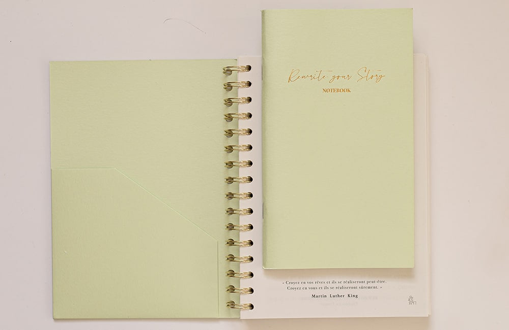 MyblueprintVF - Carnet Rewrite Your Story Agenda Rêves Développement Personnel Slow Living Vert