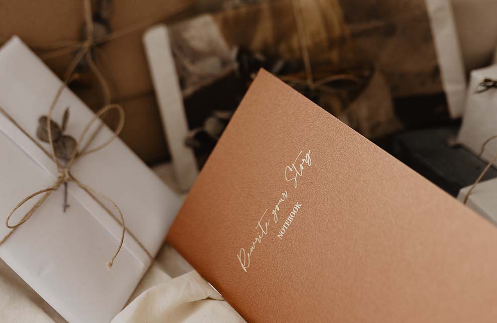 MyblueprintVF - Carnet Rewrite Your Story Gratitude Agenda Rêves Développement Personnel Slow Living Dore