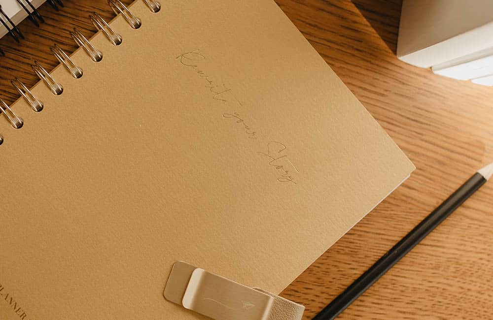 MyblueprintVF - Planner Non Daté 1 Rewrite Your Story Doré Agenda Rêves Développement Personnel Slow Living Couverture doré