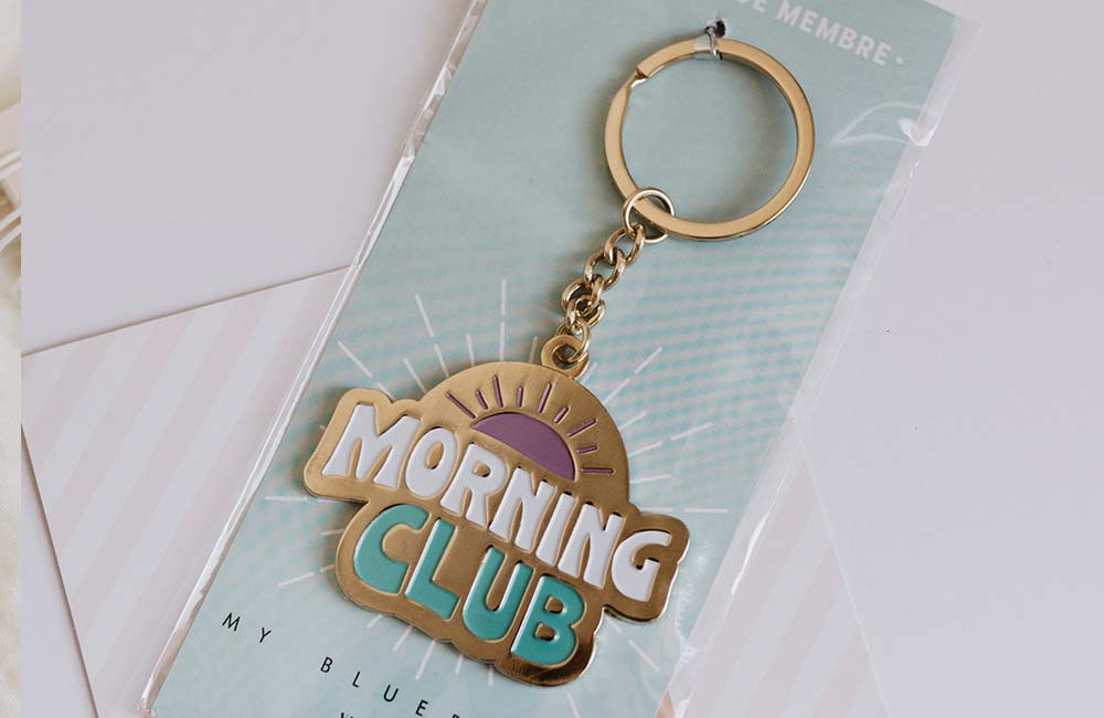 MyblueprintVF - Porte clefs Morning club 1