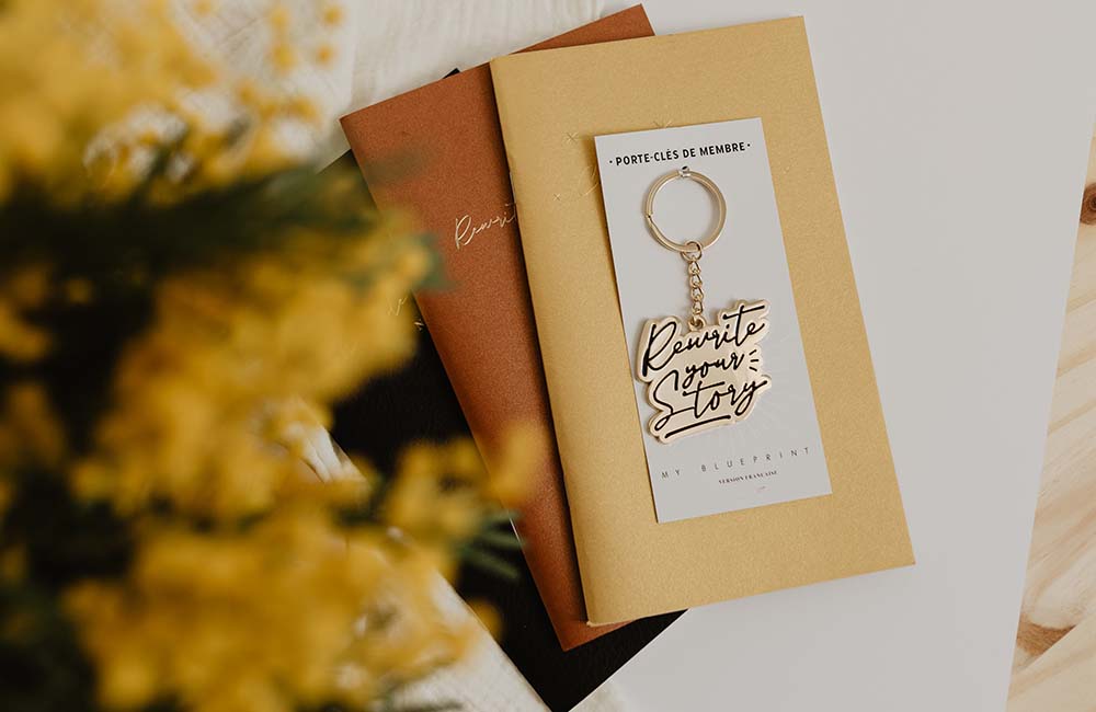 MyblueprintVF - Porte clefs Rewrite your story 1