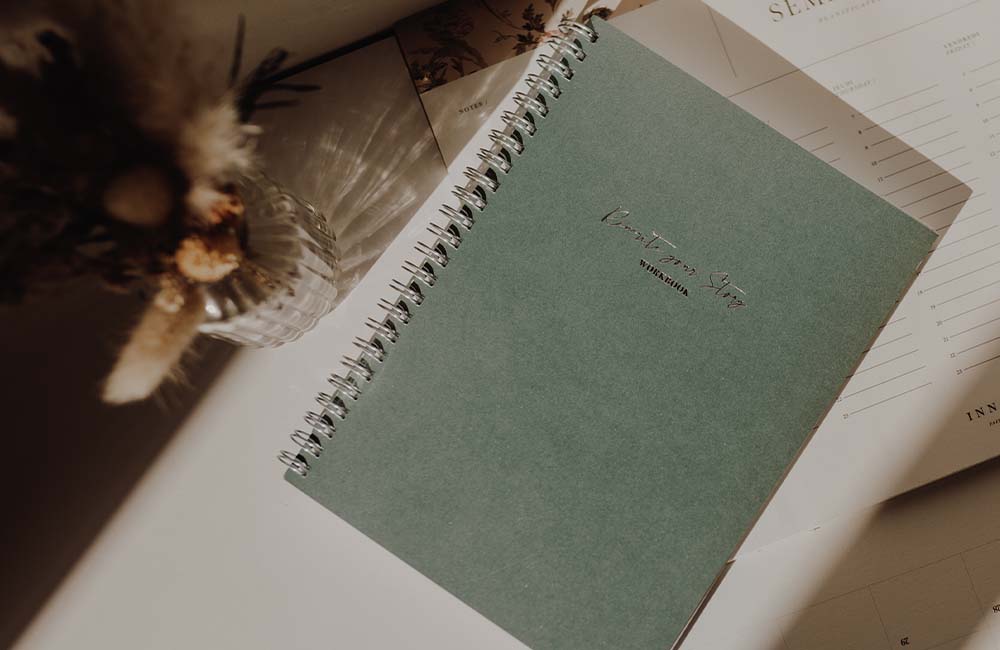 MyblueprintVF - Workbook Rewrite Your Story Livre Rêves Développement Personnel 2023 - bleu