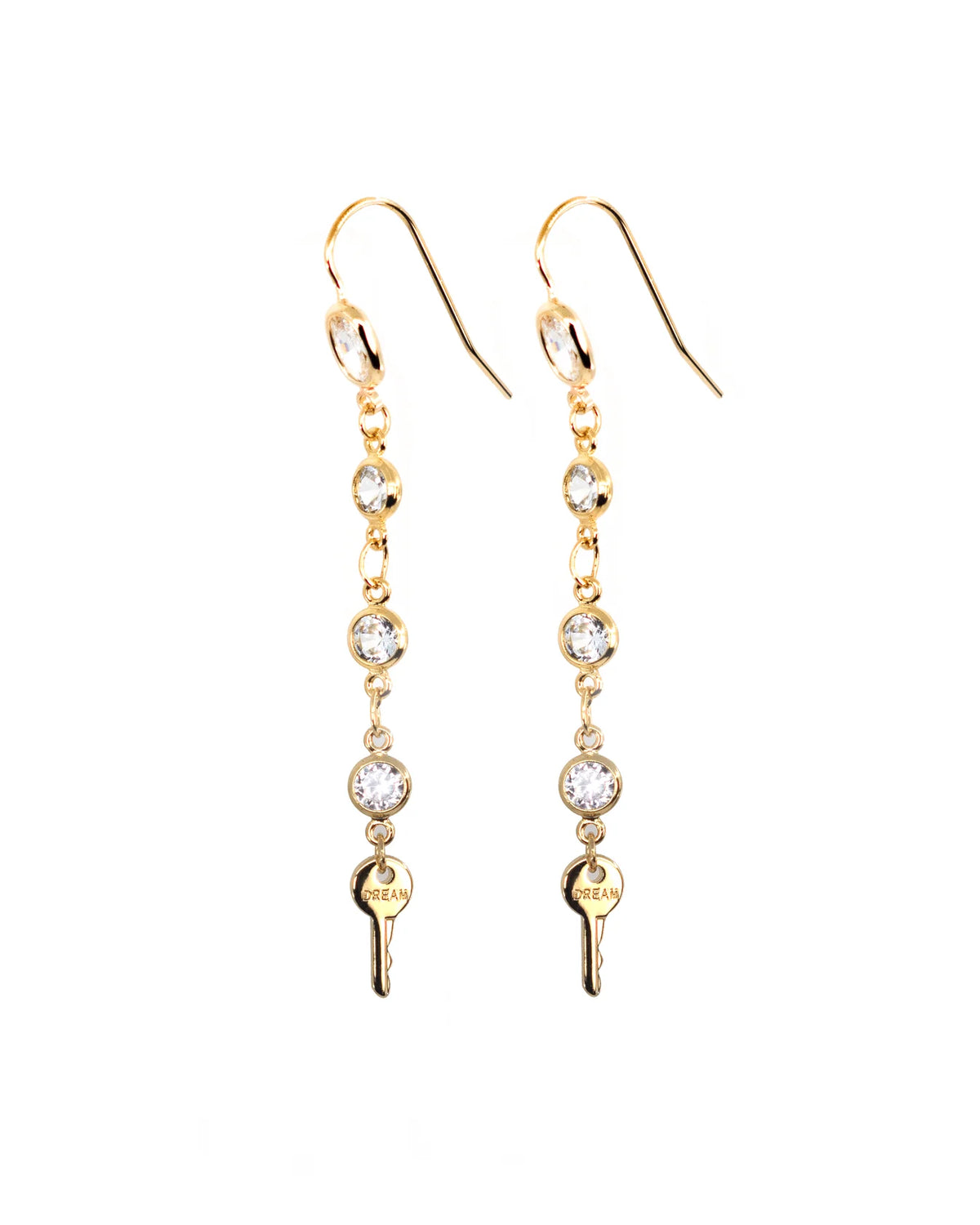 Boucles d’oreilles pendantes Dream aux cristaux scintillants