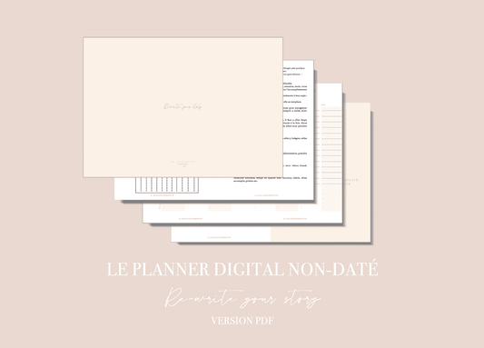 Myblueprintvf - Planner Digital Non-date pdf agenda rêves developpement personnel - Couverture