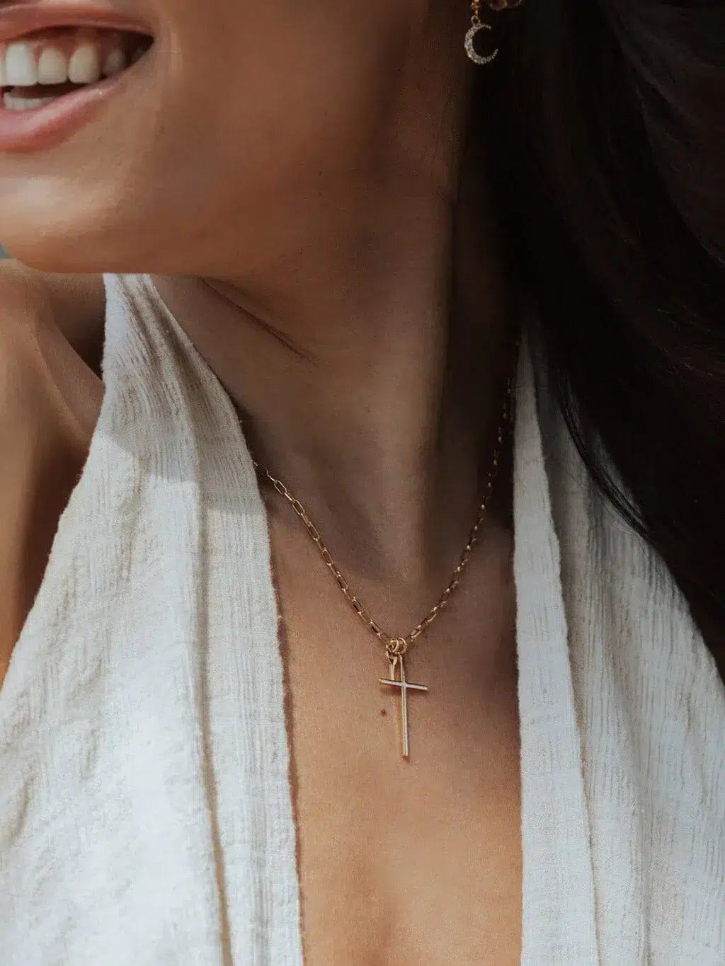 Giving keys – Collier Mini Clef & Grande Croix
