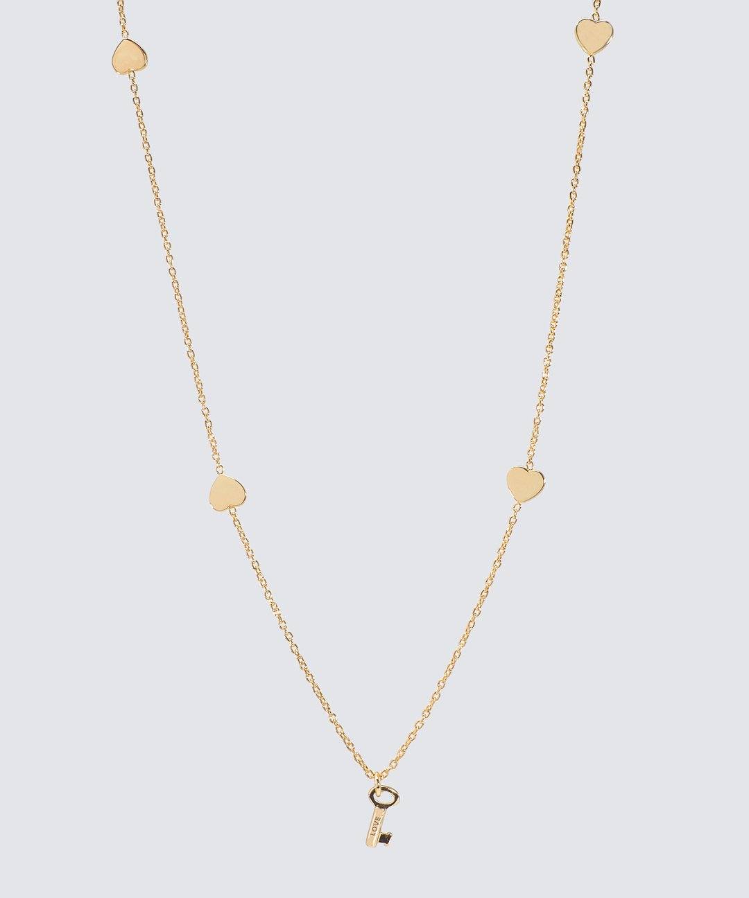 Collier mini coeur & clé