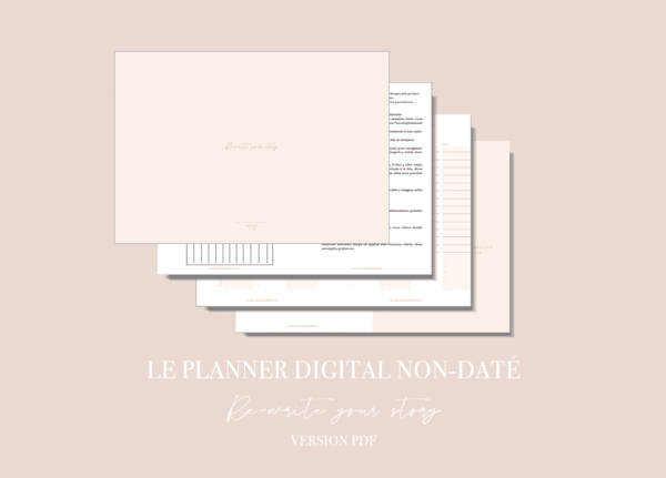 Myblueprintvf - Planner Digital Non-date pdf agenda rêves developpement personnel - Couverture