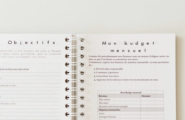 MyblueprintVF - Planner 2023 Rewrite Your Story interieur budget Agenda Rêves Développement Personnel Slow Living